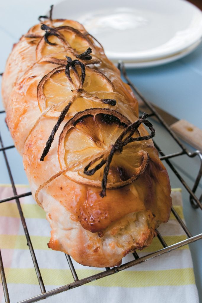 Poulet farci citronné pour Maman