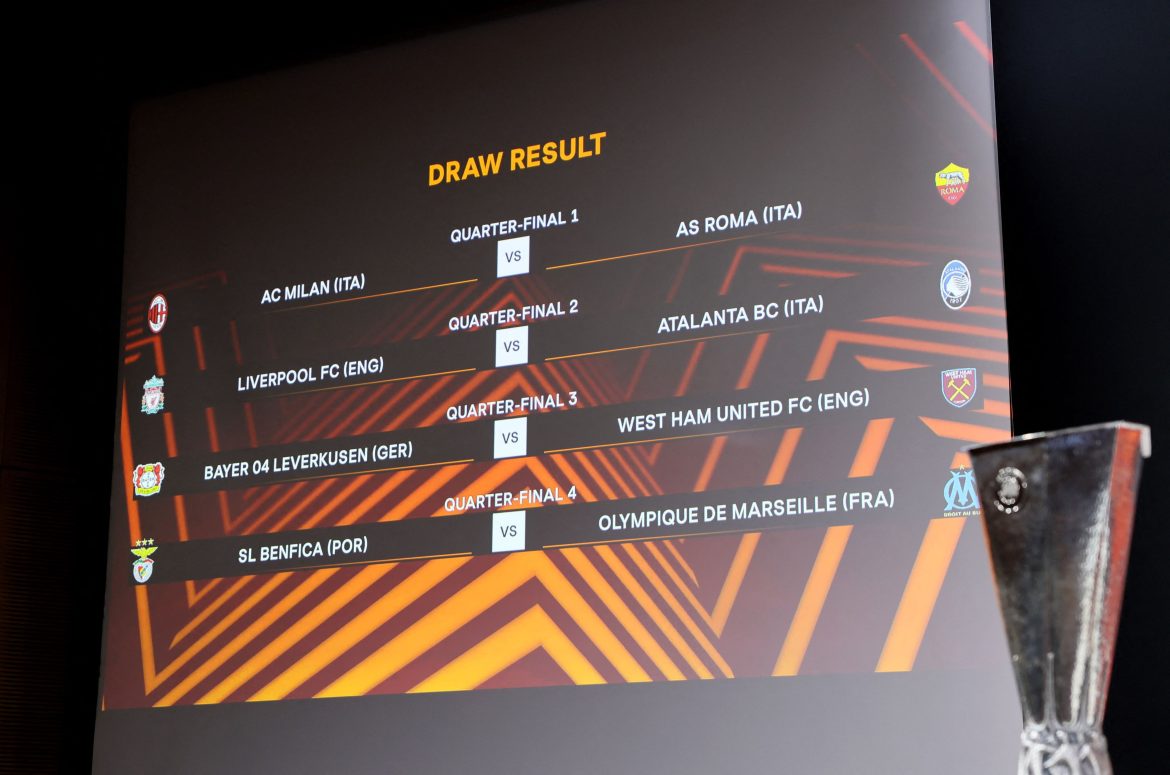 Résultat du tirage quart de finale Europa League dévoilé