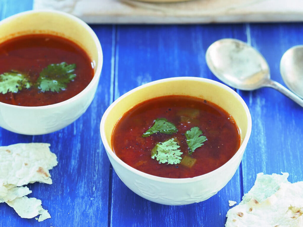 Soupe mexicaine aux haricots et tortillas