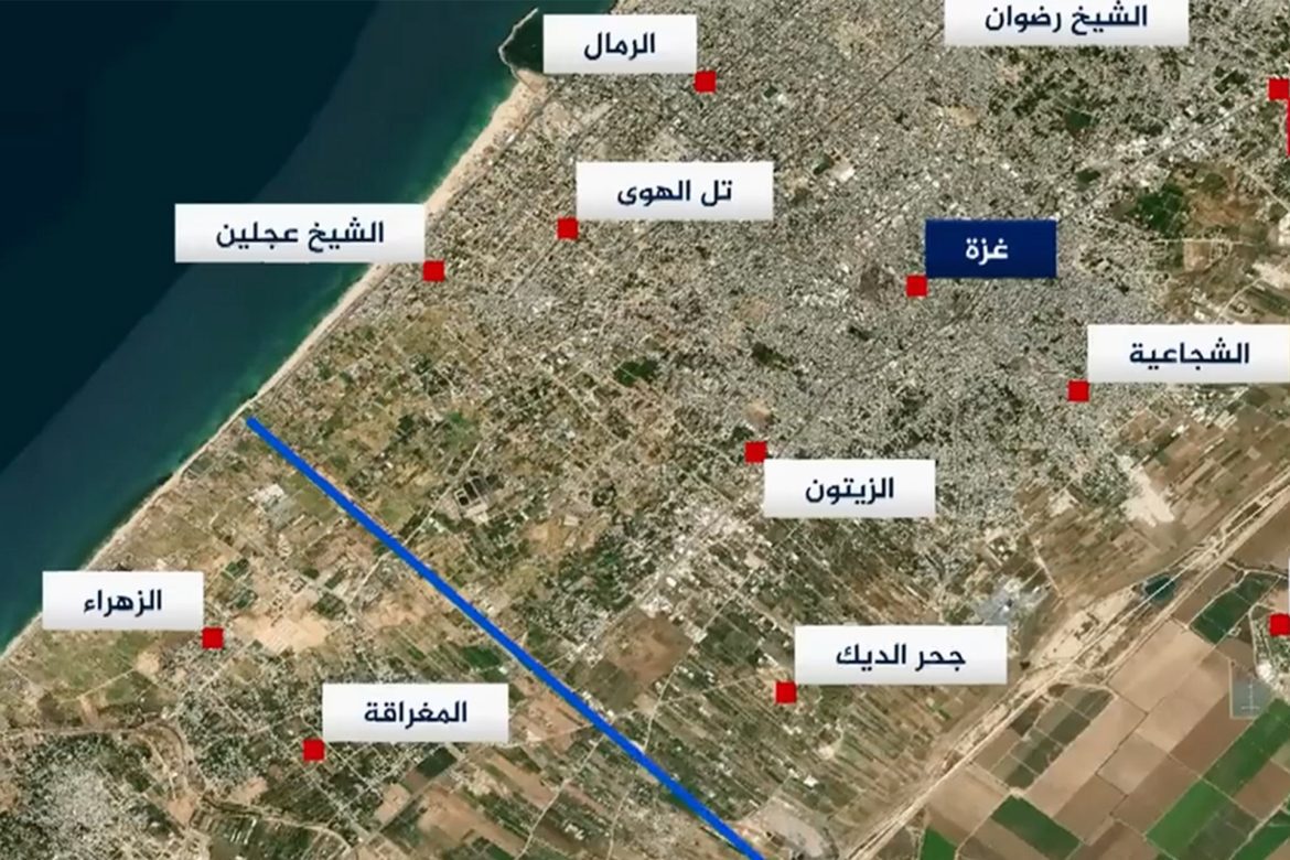 Axe Netsarim, le carrefour des martyrs à Gaza