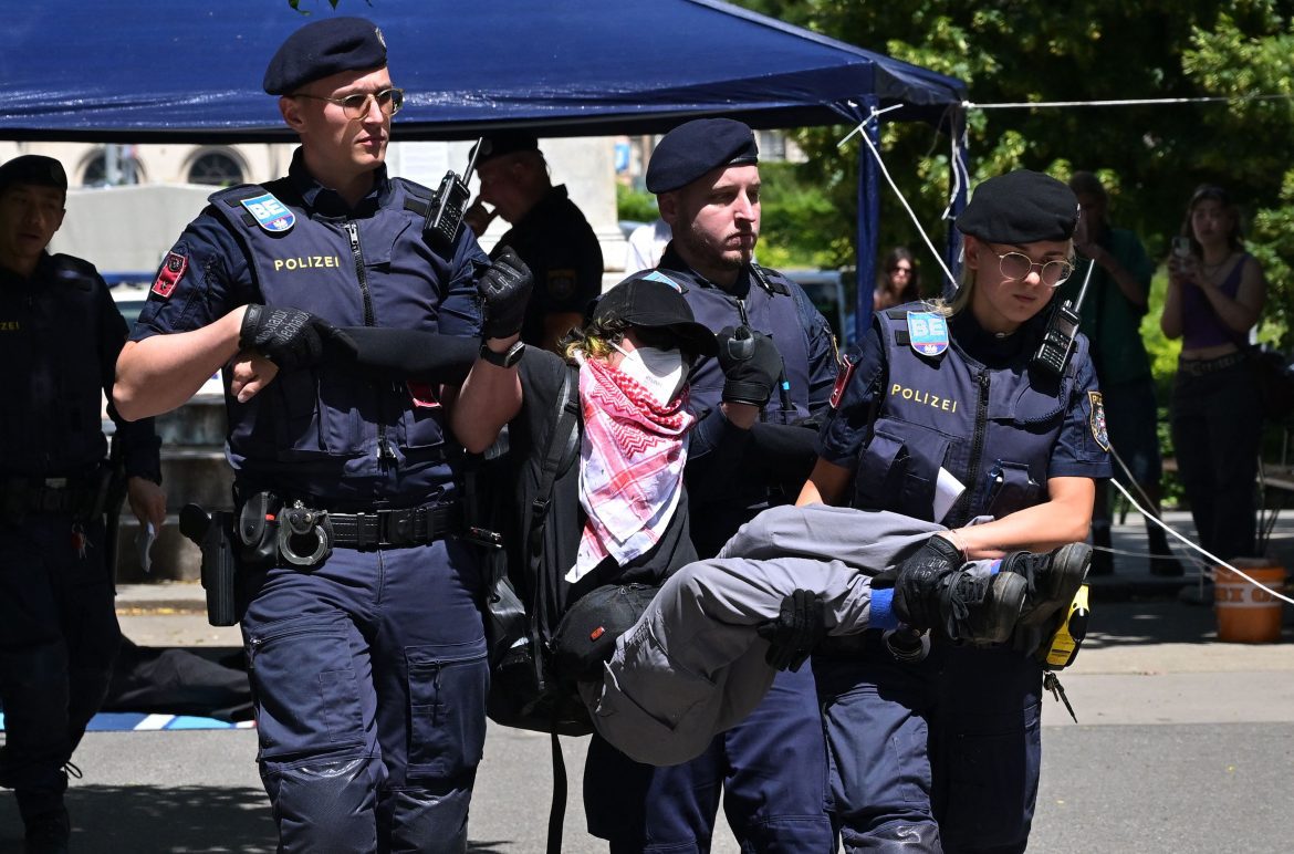 Des arrestations à Vienne et dispersion de manif pro-Gaza à Bruxelles