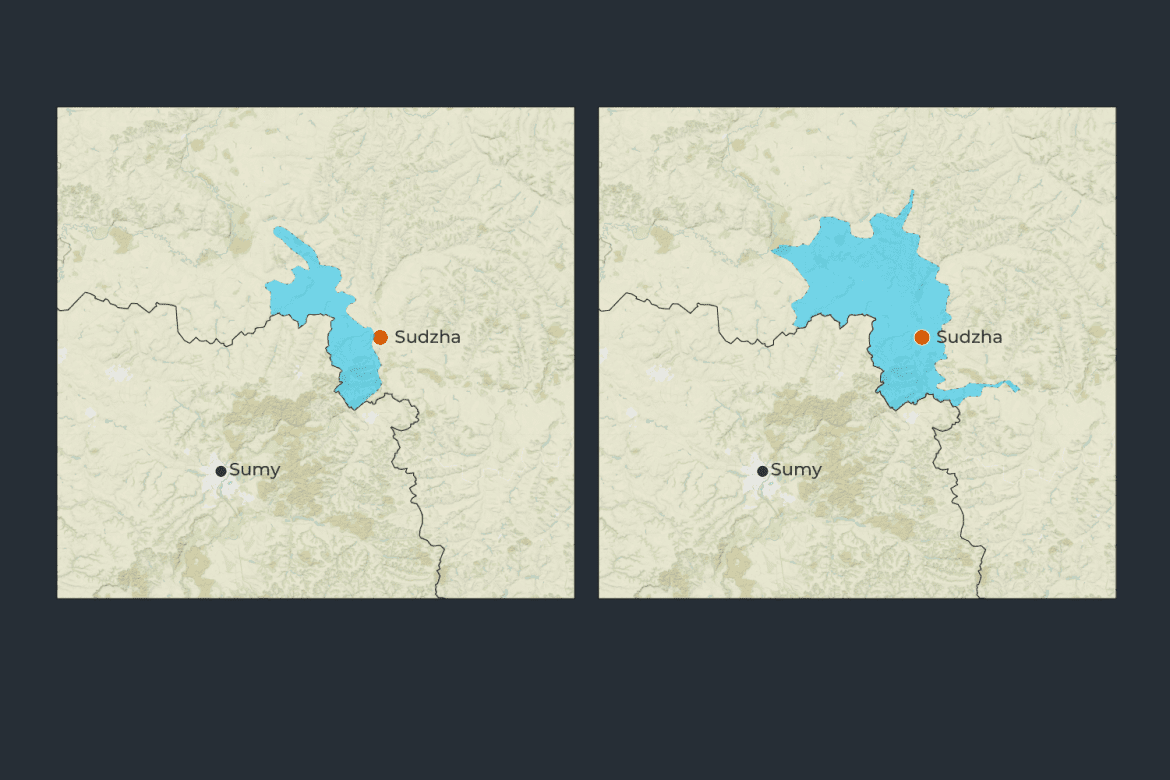 Cartographie de l'incursion inattendue de l'Ukraine en Russie