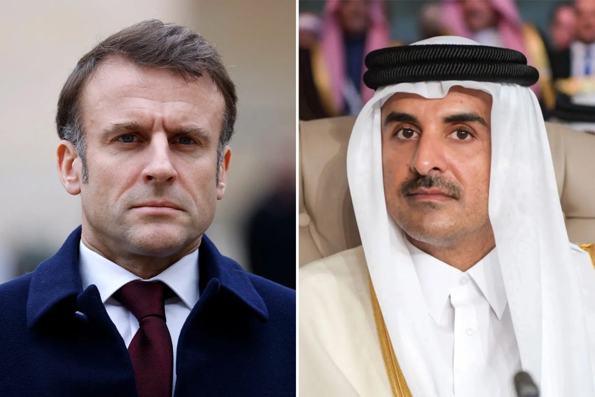 Le prince du Qatar et le président français discutent de Gaza