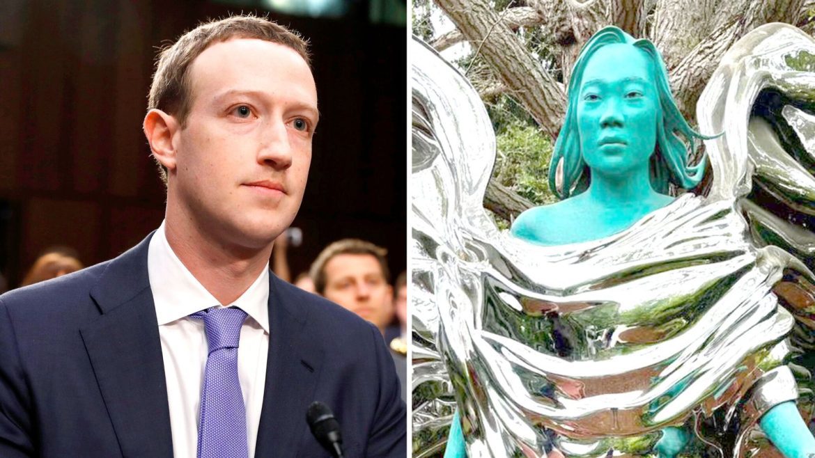 Mark Zuckerberg rend hommage à Priscilla Chan avec une statue géante