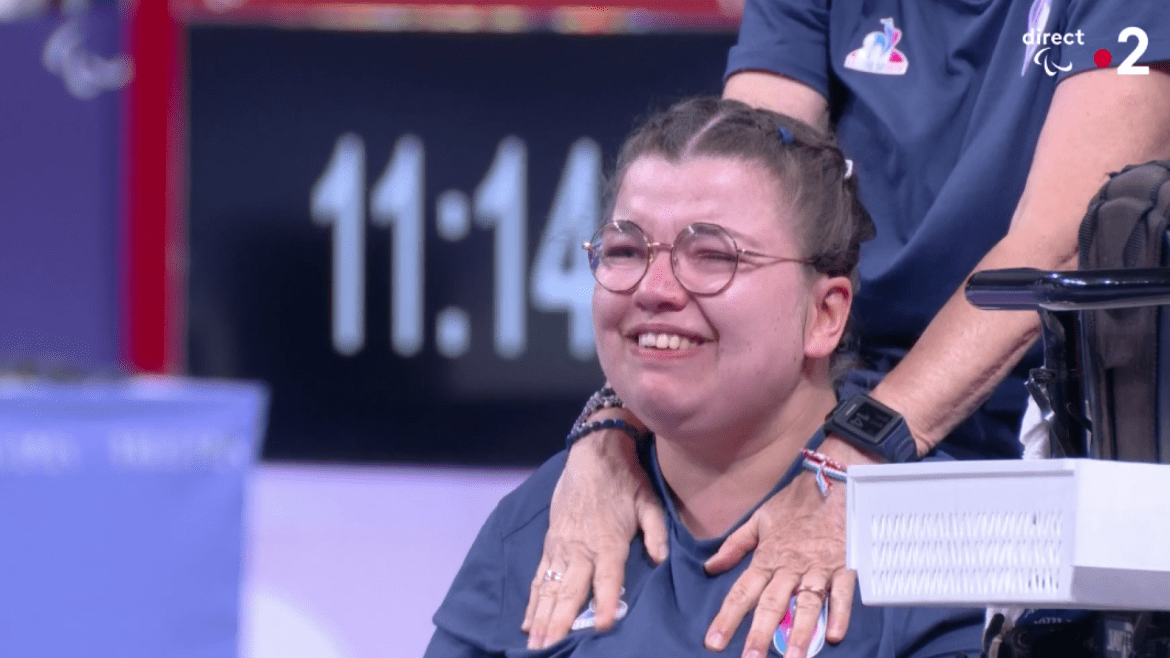 Aurélie Aubert remporte la première médaille de boccia pour la France