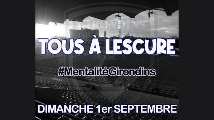 Rassemblement des supporters des Girondins au Parc Lescure