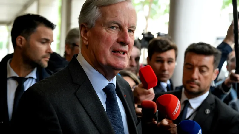 Michel Barnier à Reims le 11 septembre 2024