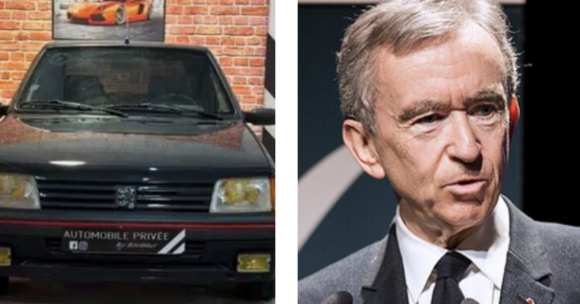 Bernard Arnault bloqué à l'entrée de son usine en Peugeot 205