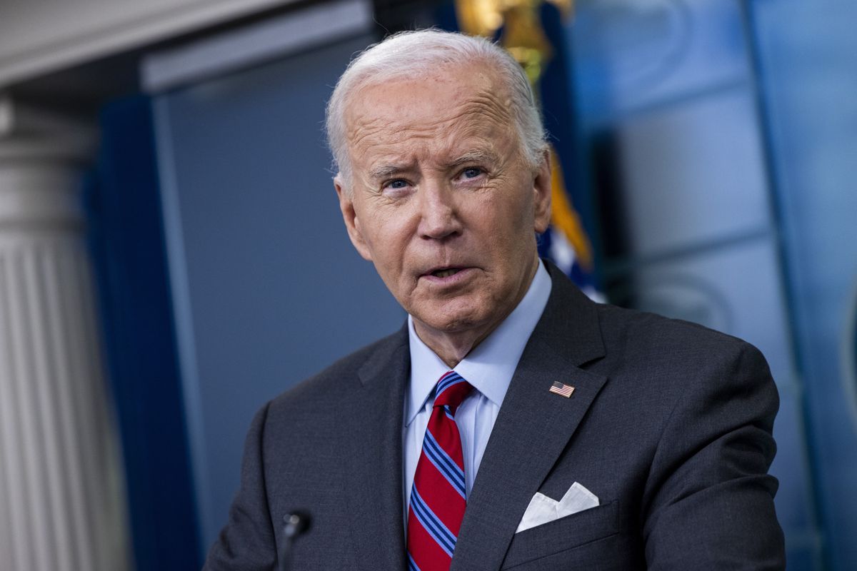 Joe Biden lors d'une conférence de presse à Washington.