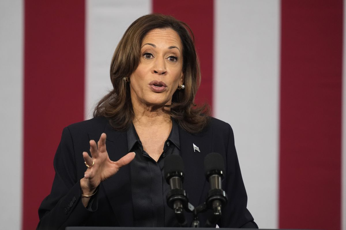 Kamala Harris lors d'un discours en octobre.