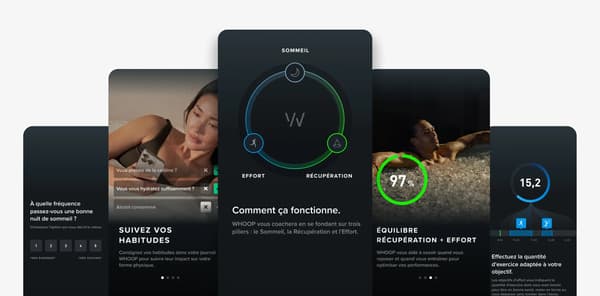 Via son application, Whoop suit des données et fournit des conseils aux utilisateurs.