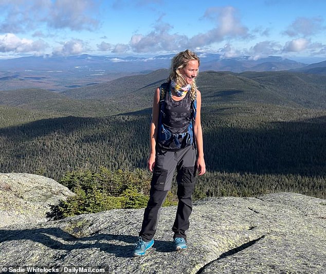 Sadie Whitelocks sur le mont Marcy lors de la randonnée