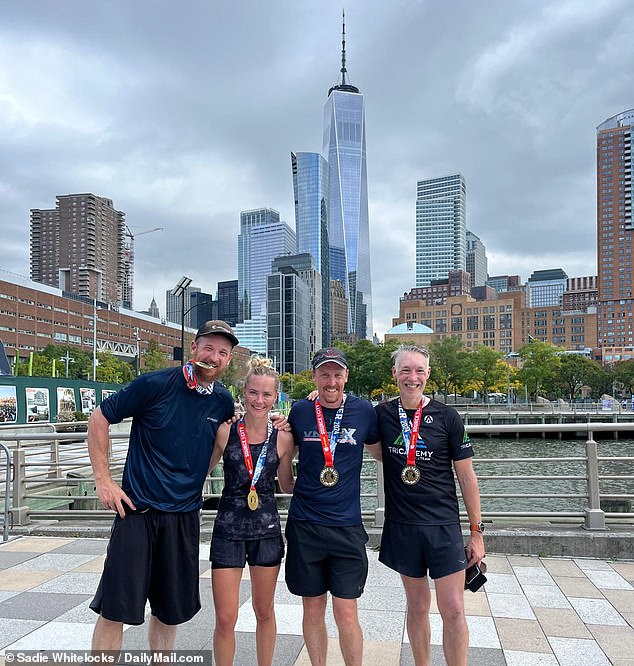 Course finale vers le restaurant City Vineyard