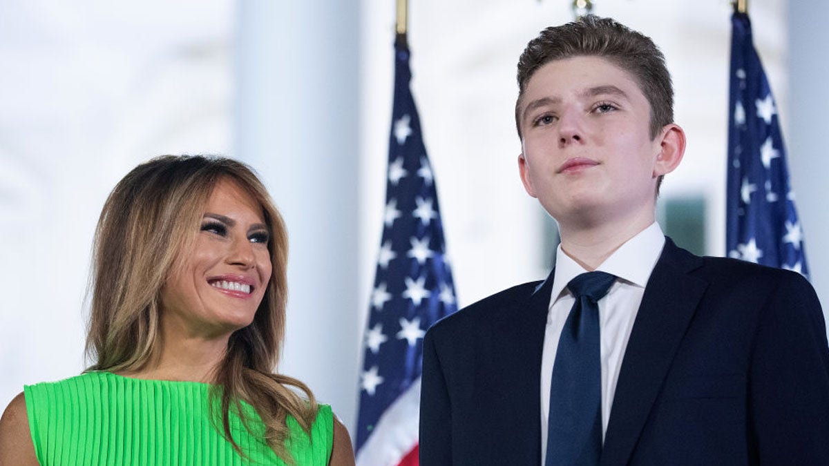 Melania et Barron Trump