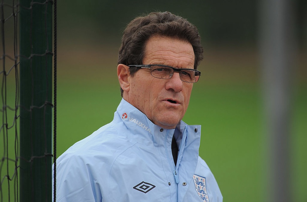 Fabio Capello en tant qu'entraîneur de l'Angleterre