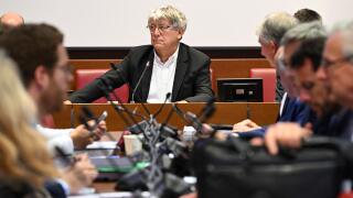 Photo d’Eric Coquerel, président de la commission des finances à l’Assemblée nationale le 16 octobre 2024