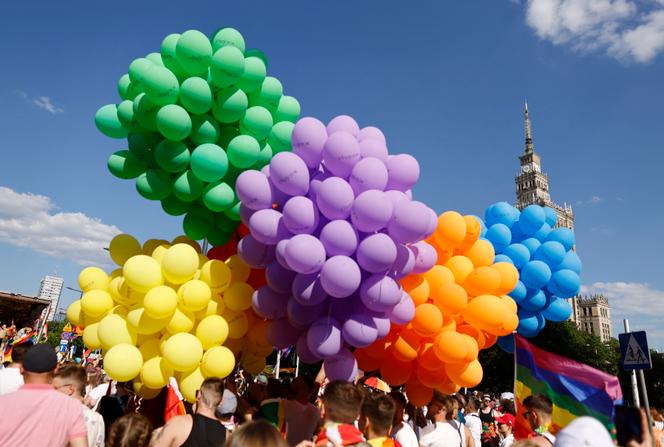 Lors de la Gay Pride à Varsovie (Pologne), le 25 juin 2022.