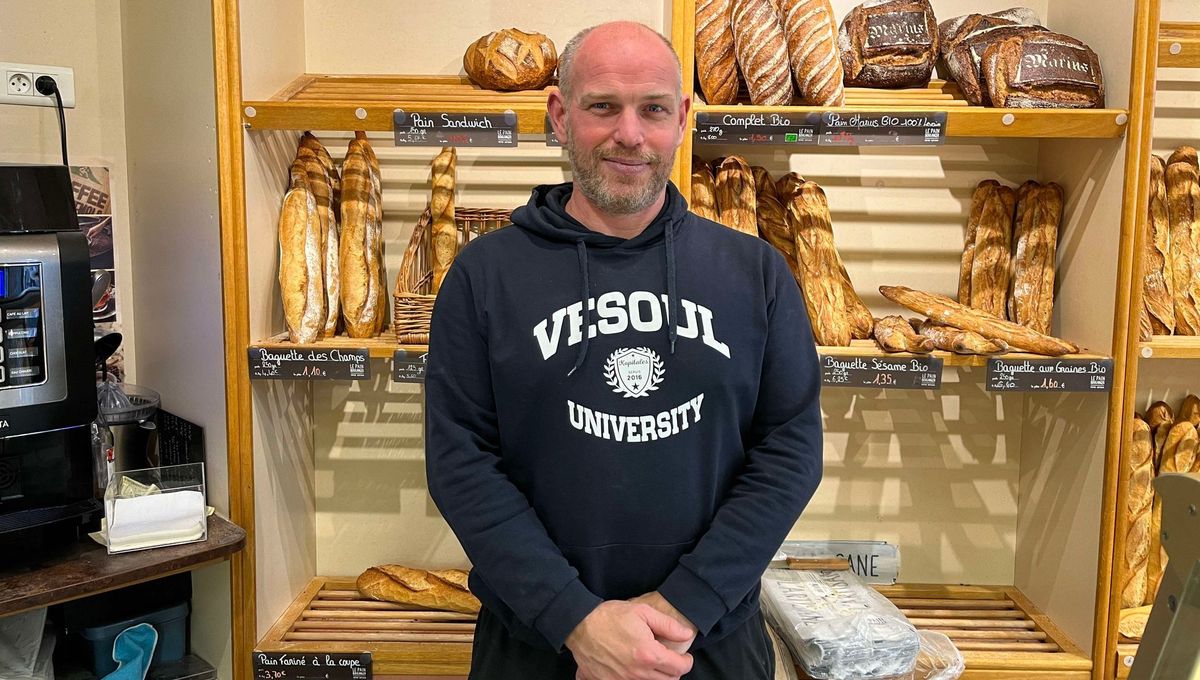 Damien Salomon, boulanger à Vesoul, participant au master national du meilleur pain au chocolat à Paris le 30 octobre