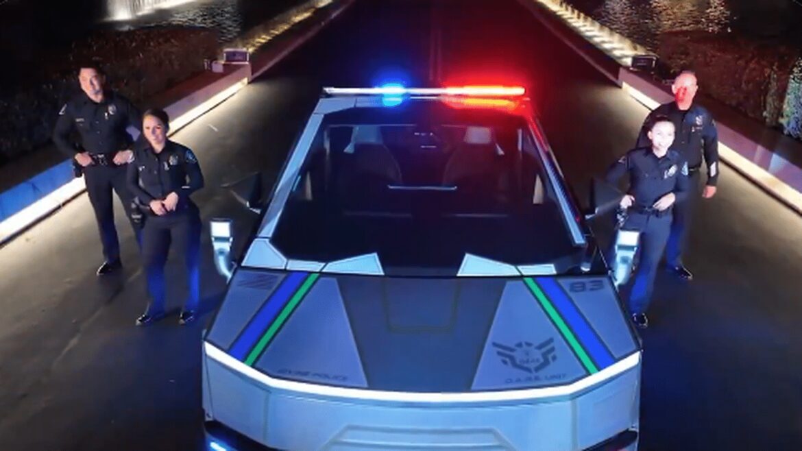 La police d'Irvine adopte le Cybertruck de Tesla pour sensibiliser