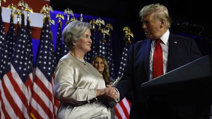 Susie Wiles et Donald Trump à West Palm Beach, Floride, le 6 novembre 2024.