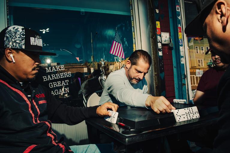 US-Wähler: Im Knockout Barbershop im New Yorker Stadtteil The Bronx