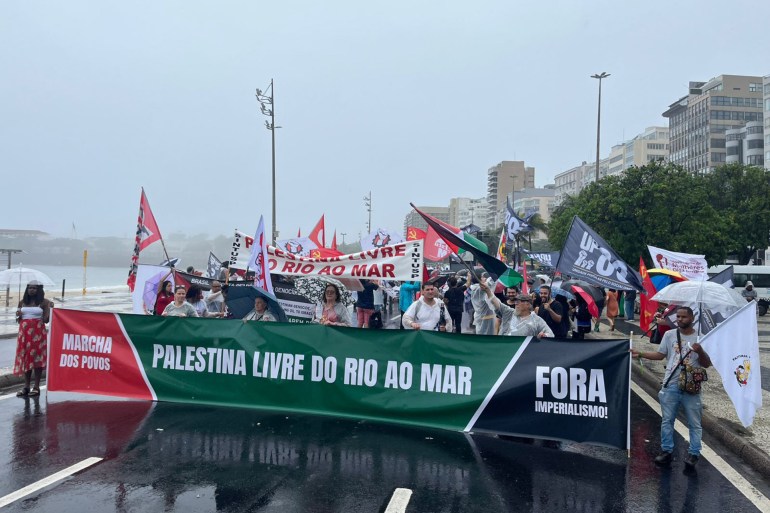 Manifestations contre la Cumbre de la G20 au Brésil