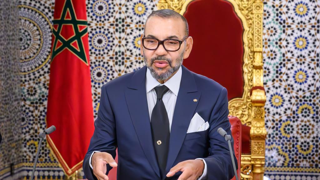 Mohamed VI prononce son discours durant le Jour du Trône, le 30 juillet dernier.