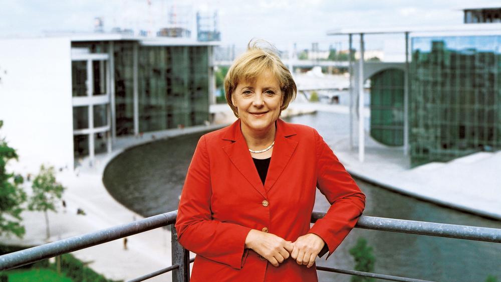 Angela Merkel en août 2005 à Berlin, quelques mois avant le début de son mandat