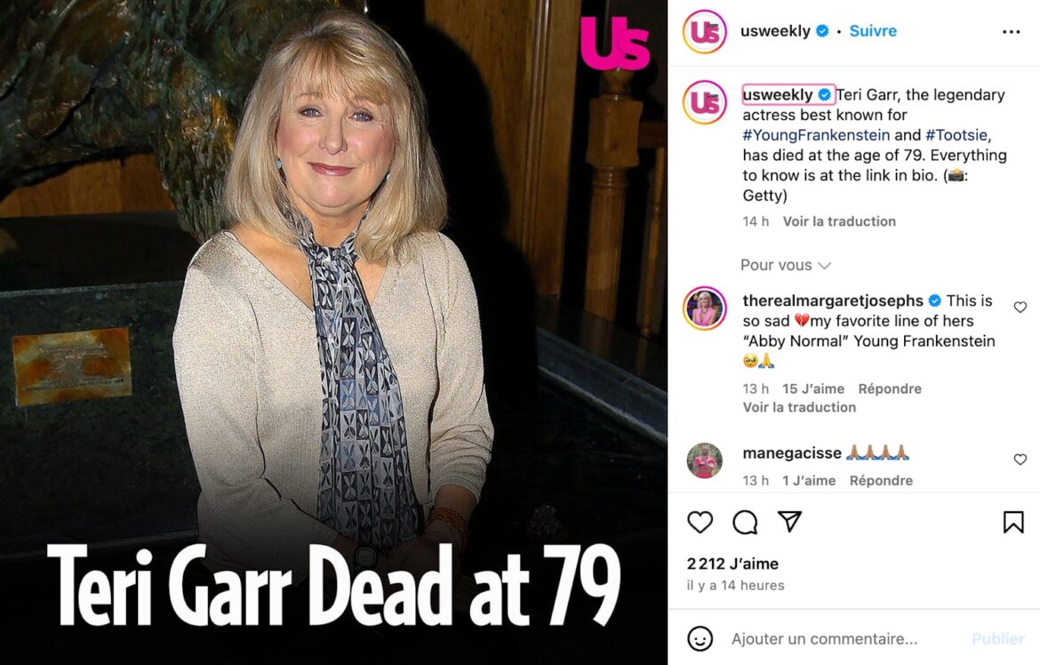 Friends - Teri Garr- actrice de la série est morte à l-âge de 79 ans d-une sclérose en plaques .jpeg